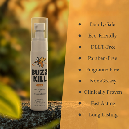 BuzzKill™ Skincare-Grade Repellant & Hydrating Lotion